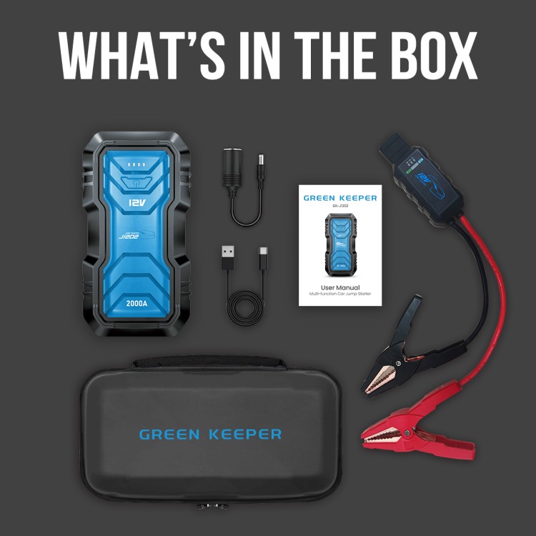 Booster GK-J1202 Portable Jump Starter 2000A-uk